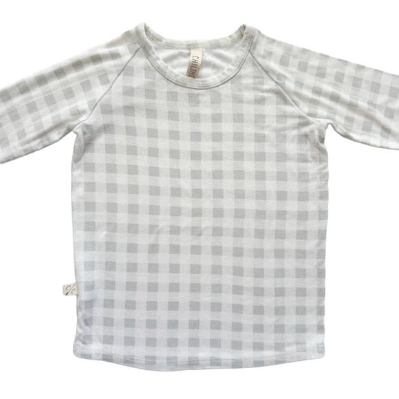 Childhoods Gray Gingham Rib Knit Set Size 3T - Picture 2 of 8
